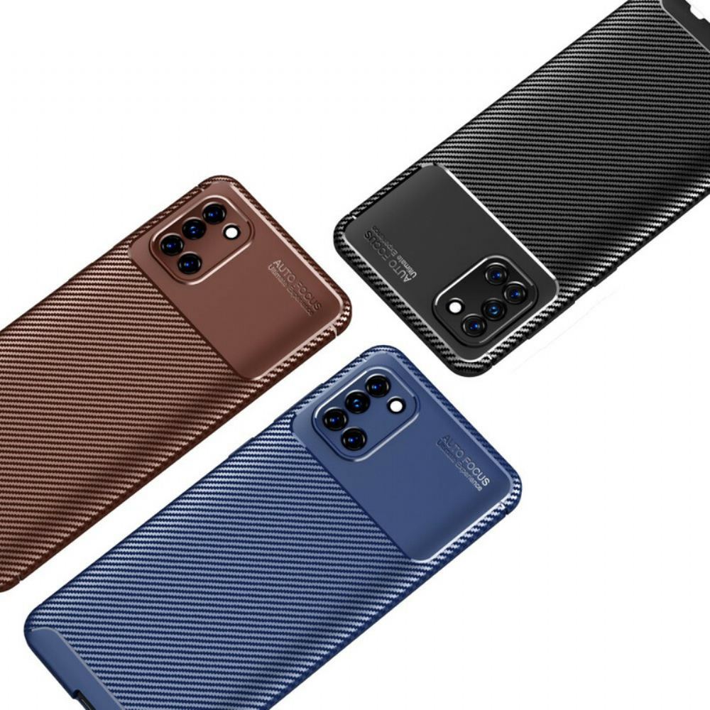 Kryty Na Mobil Na Samsung Galaxy A31 Flexibilní Textura Uhlíkových Vláken