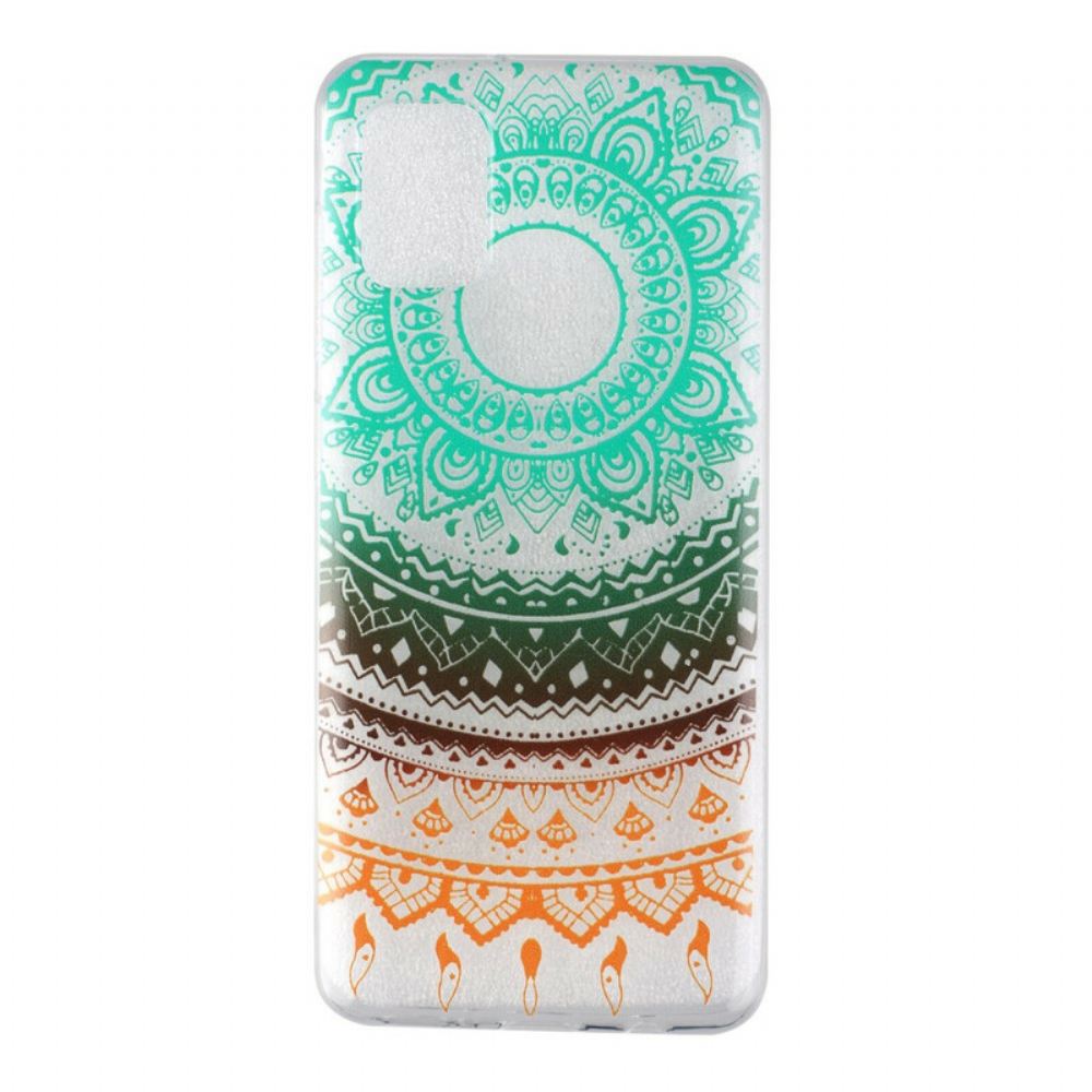 Kryty Na Mobil Na Samsung Galaxy A31 Průhledná Květinová Mandala