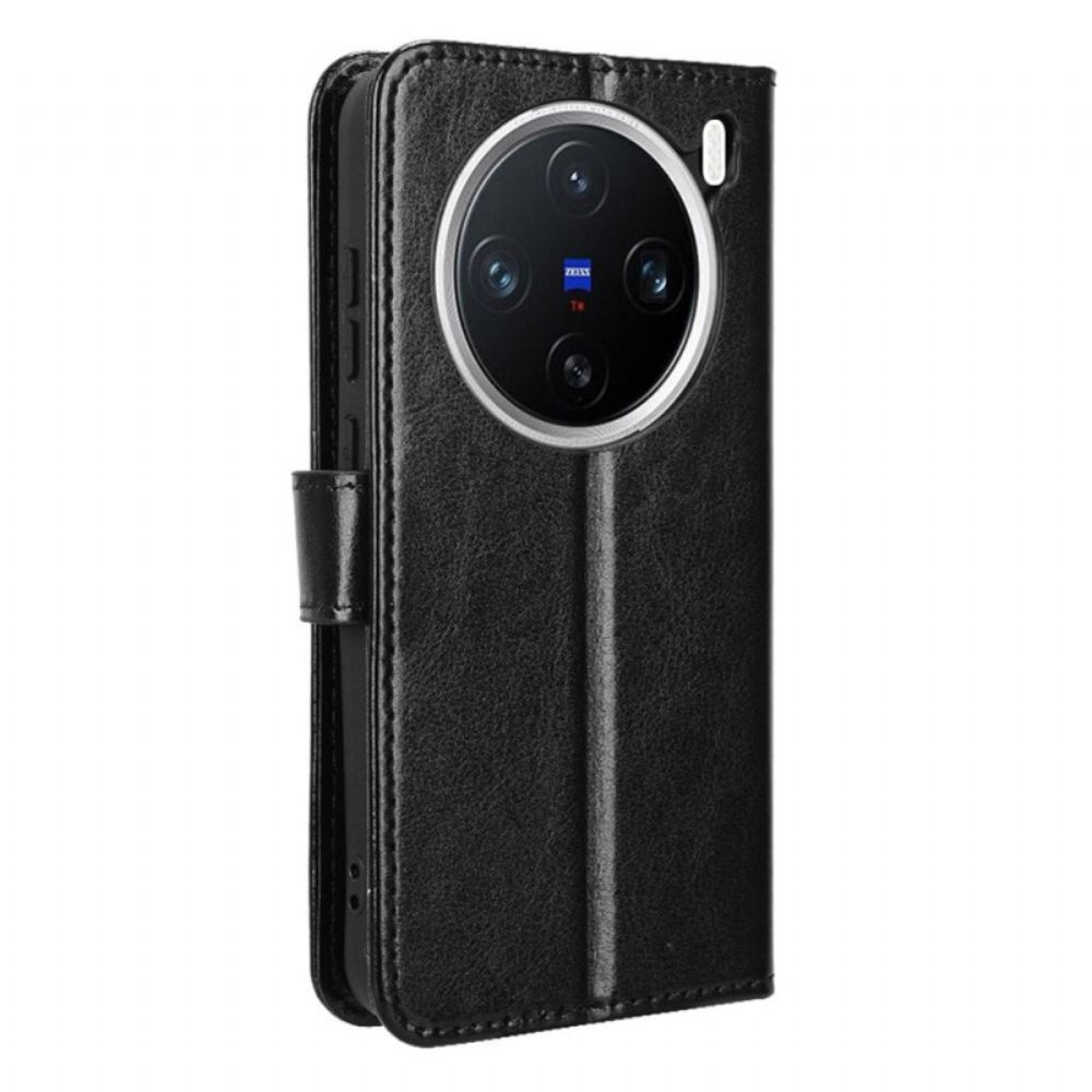 Kožený Kryt Vivo X200 Okázalá Umělá Kůže