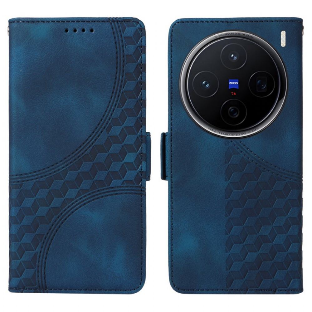 Kožený Kryt Vivo X200 Vzor Hvězd