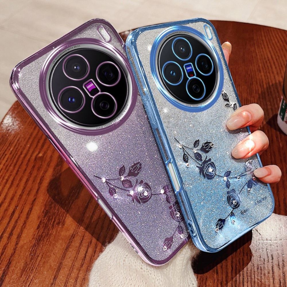 Kryt Vivo X200 Pouzdro S Květinami A Kamínky