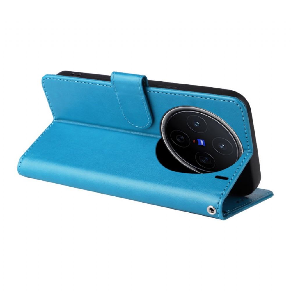 Peněženková Pouzdra Vivo X200 Kryty Na Mobil Květinový Vzor Motýlů