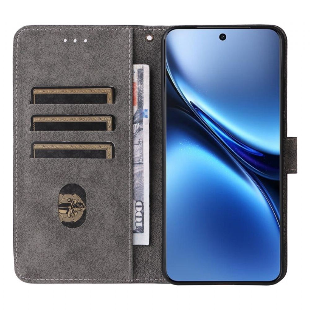 Peněženková Pouzdra Vivo X200 Kryty Na Mobil Semišový Efekt S Popruhem