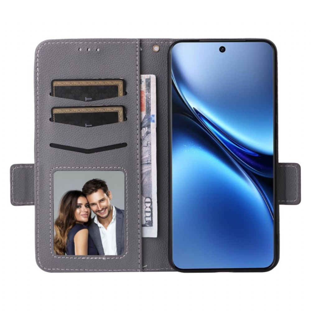 Peněženková Pouzdra Vivo X200 Kryty Na Mobil Umělá Kůže S Popruhem