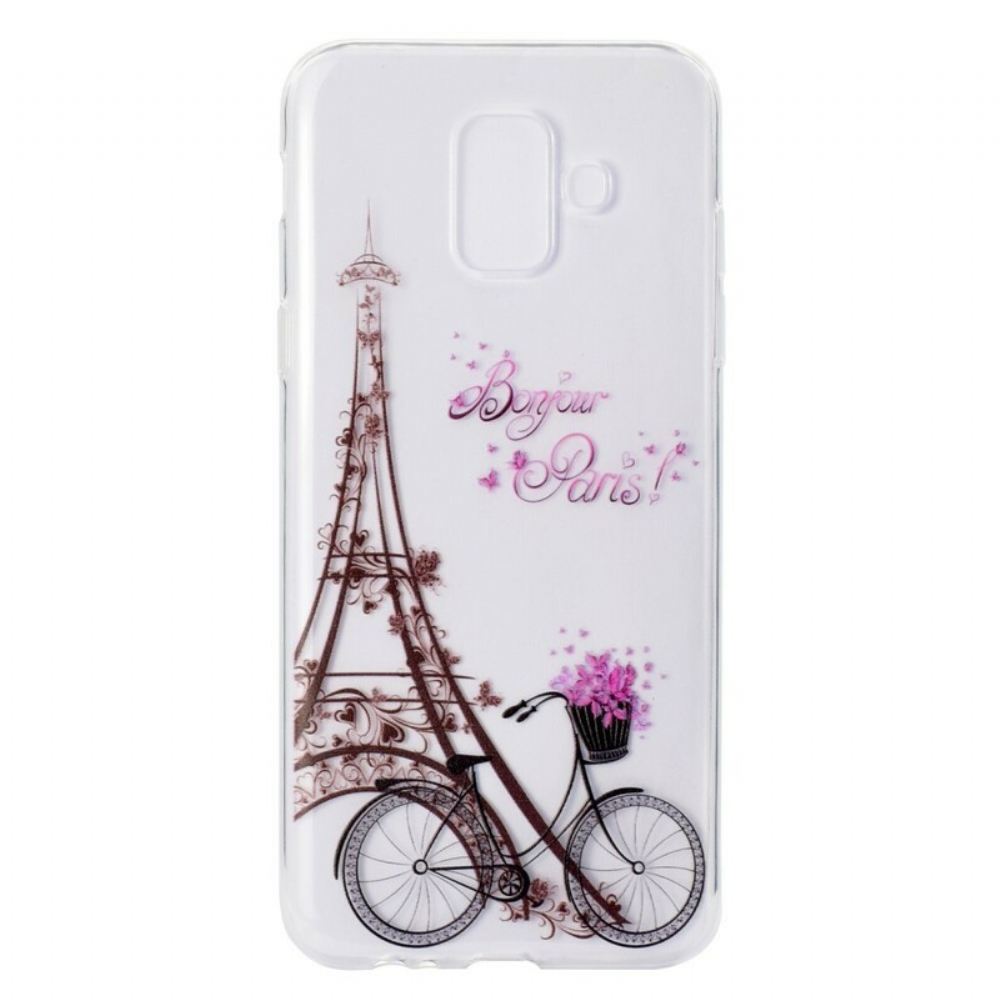 Kryty Na Mobil Na Samsung Galaxy A6 Transparentní Bonjour Paris
