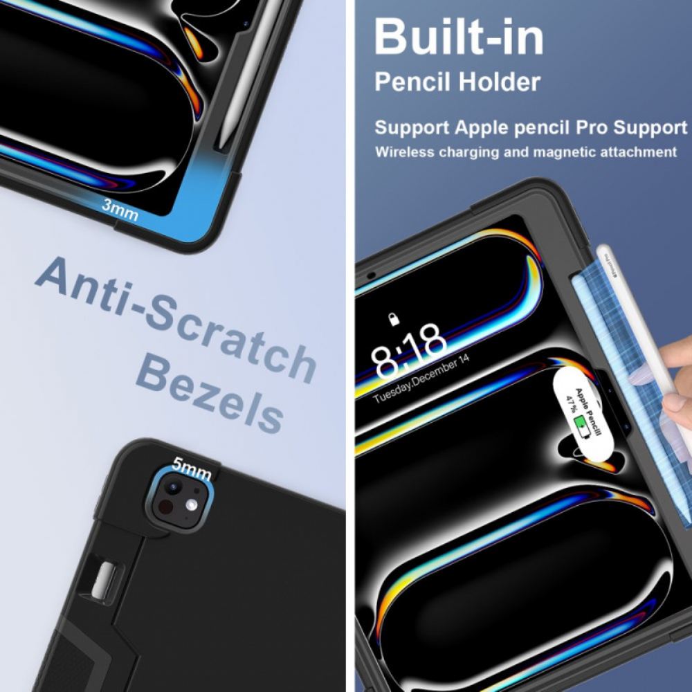 Kryt iPad Pro 13 (2024) Integrovaný Stojánek A Držák Hrotu