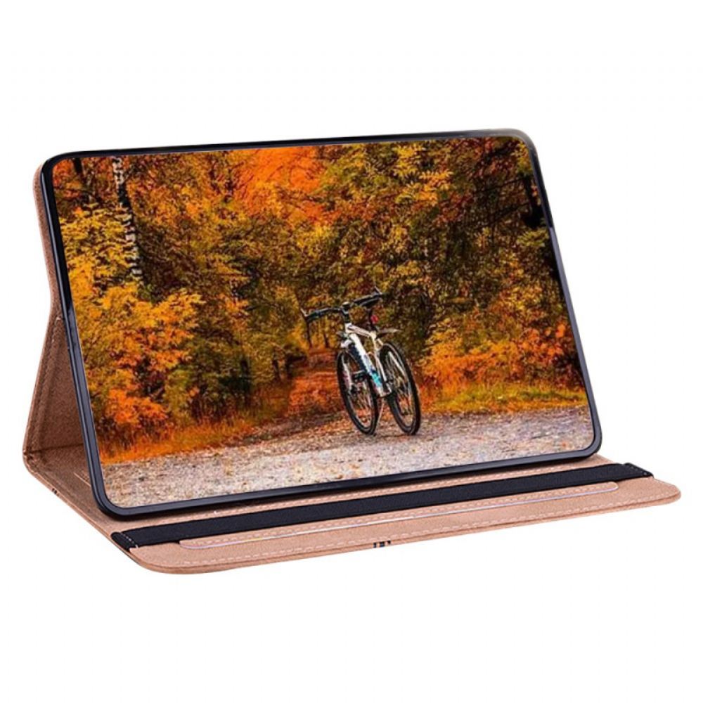 Pouzdra iPad Pro 13 (2024) Kryty Na Mobil Fialové Růže