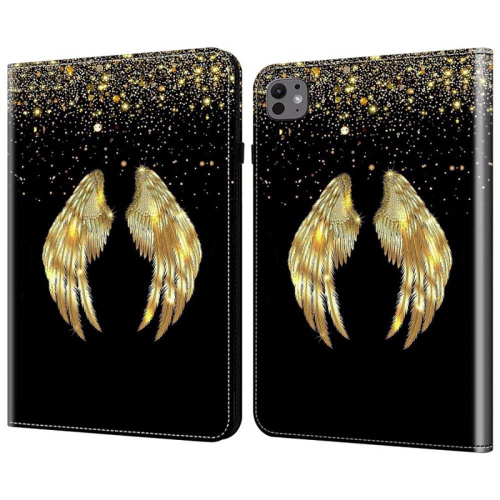Pouzdra iPad Pro 13 (2024) Kryty Na Mobil Zlatá Křídla