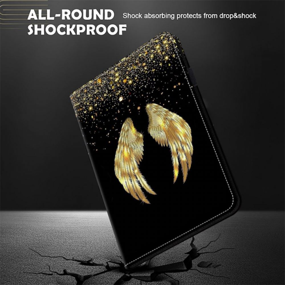 Pouzdra iPad Pro 13 (2024) Kryty Na Mobil Zlatá Křídla