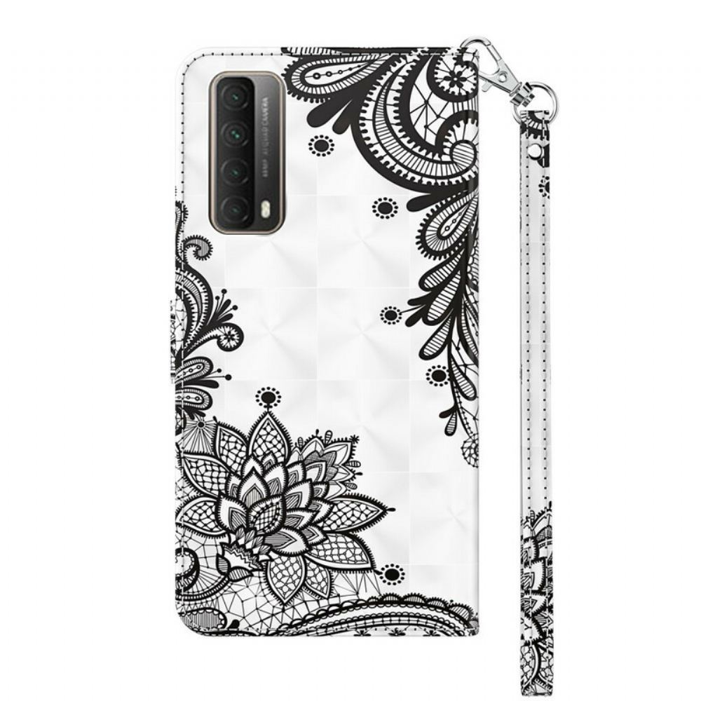 Flipové Pouzdro Na Huawei P Smart 2021 Elegantní Krajka