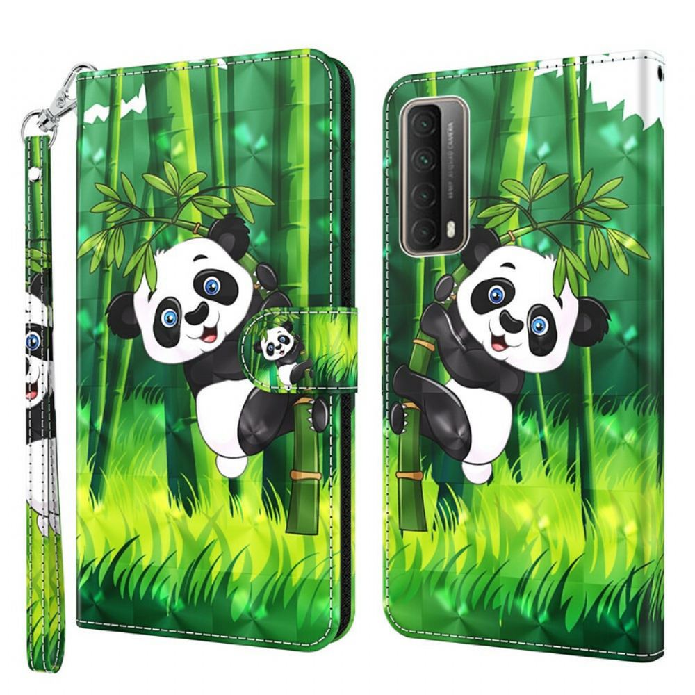 Flipové Pouzdro Na Huawei P Smart 2021 Panda A Bambus
