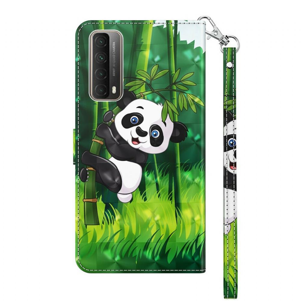 Flipové Pouzdro Na Huawei P Smart 2021 Panda A Bambus