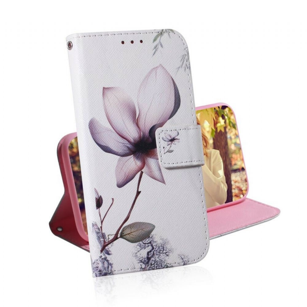Flipové Pouzdro Na Huawei P Smart 2021 Růžový Květ