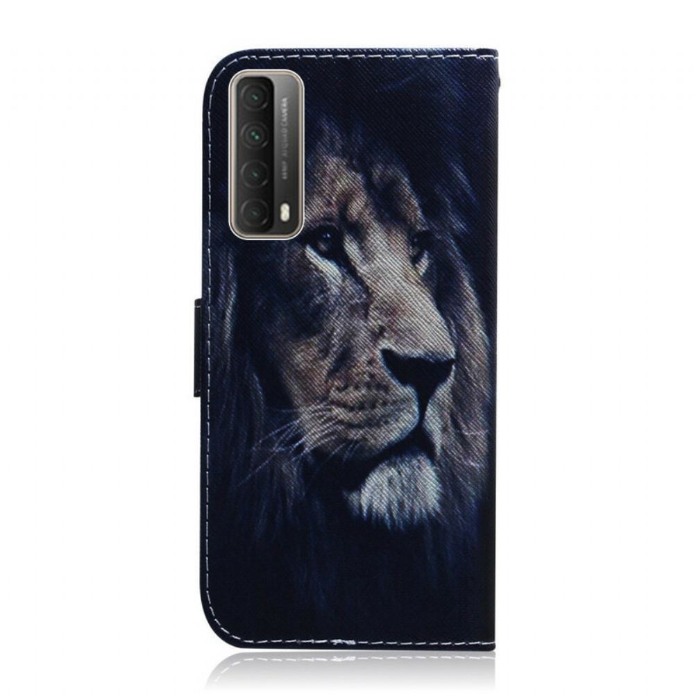 Flipové Pouzdro Na Huawei P Smart 2021 Snící Lev