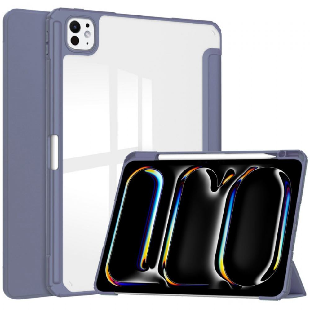 iPad Pro 13 (2025) Průhledné Pouzdro Z Umělé Kůže