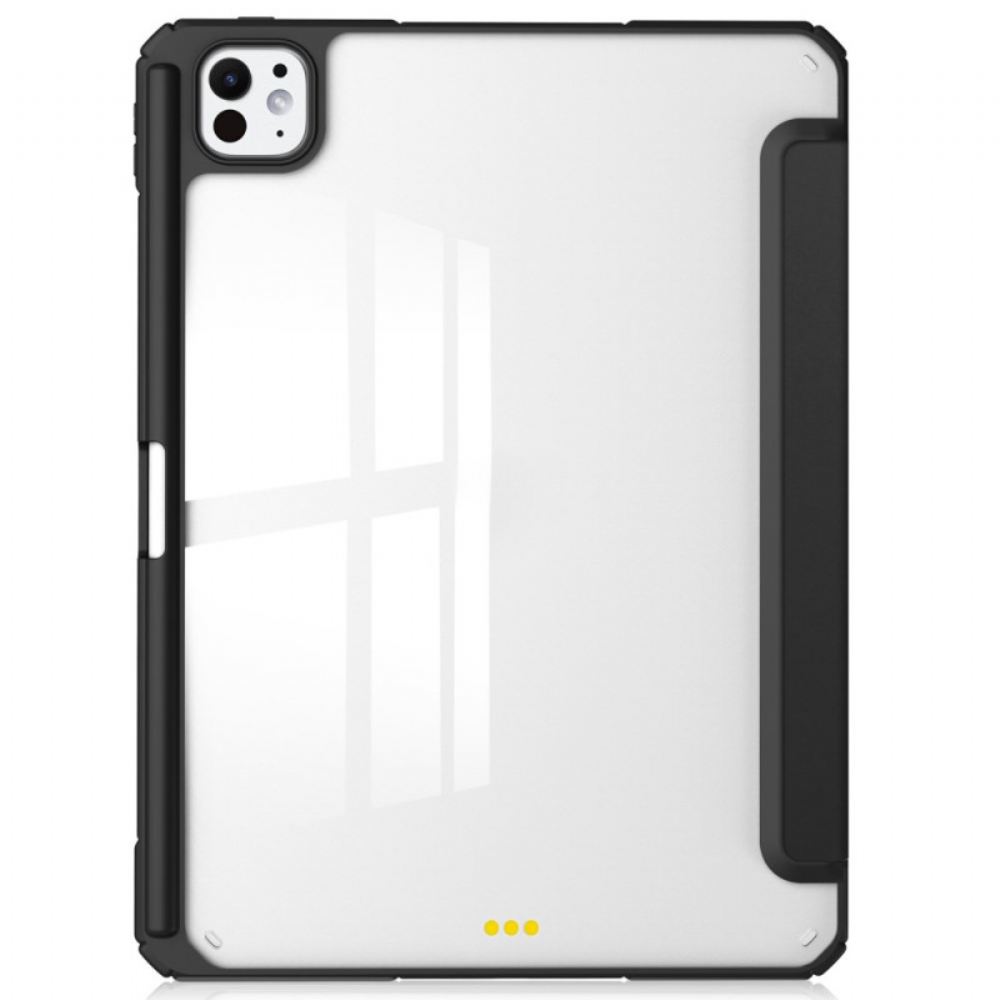 iPad Pro 13 (2025) Průhledné Pouzdro Z Umělé Kůže