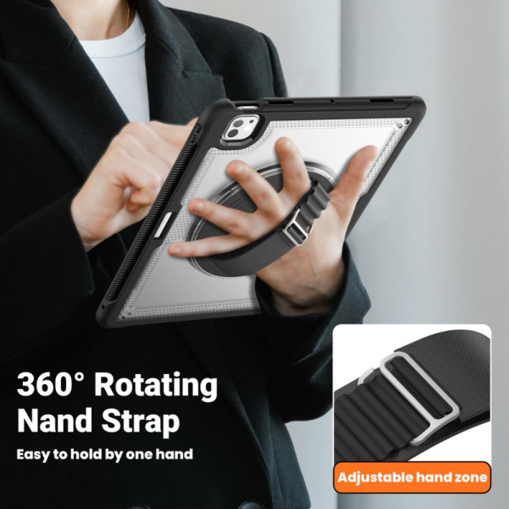 Kryt iPad Pro 13 (2025) Kryty Na Mobil Otočný Stojan A Odvod Tepla