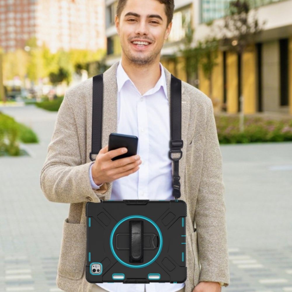 Kryt iPad Pro 13 (2025) Kryty Na Mobil Ultraodolný Stojánek A Ramenní Popruh