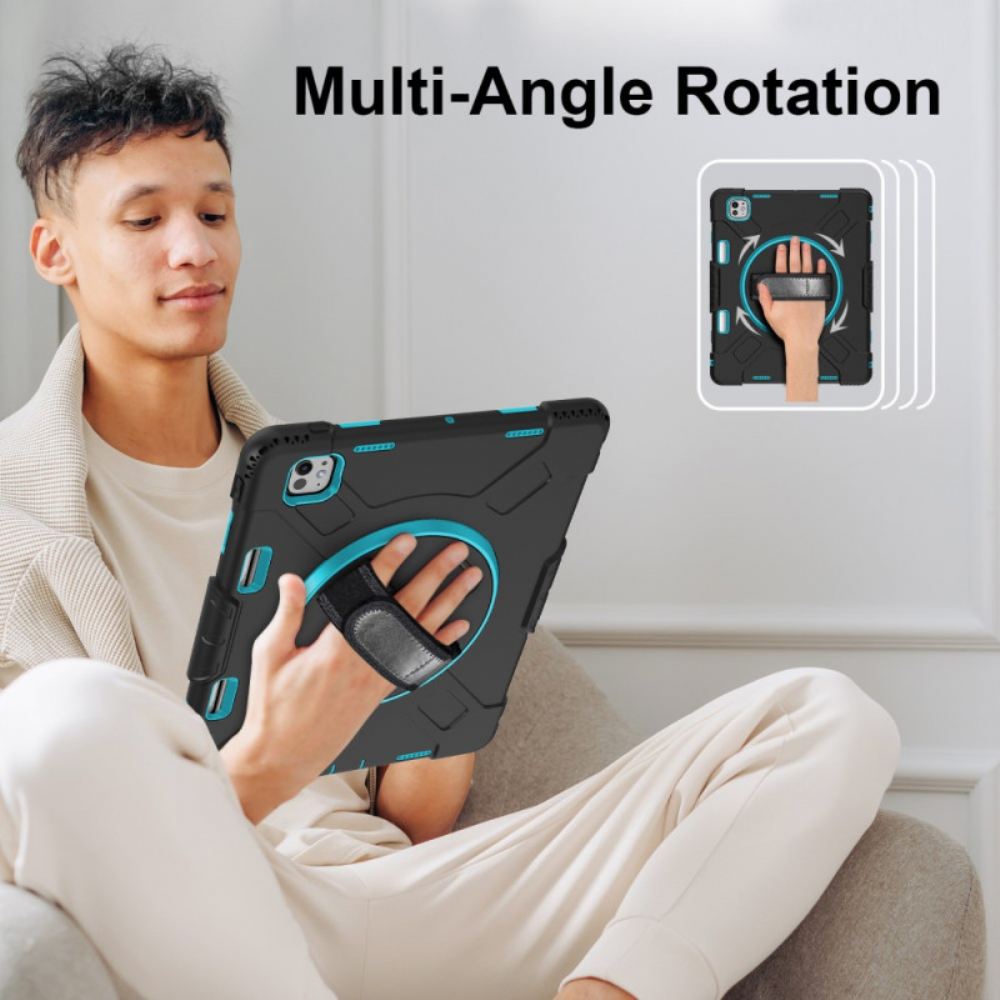 Kryt iPad Pro 13 (2025) Kryty Na Mobil Ultraodolný Stojánek A Ramenní Popruh