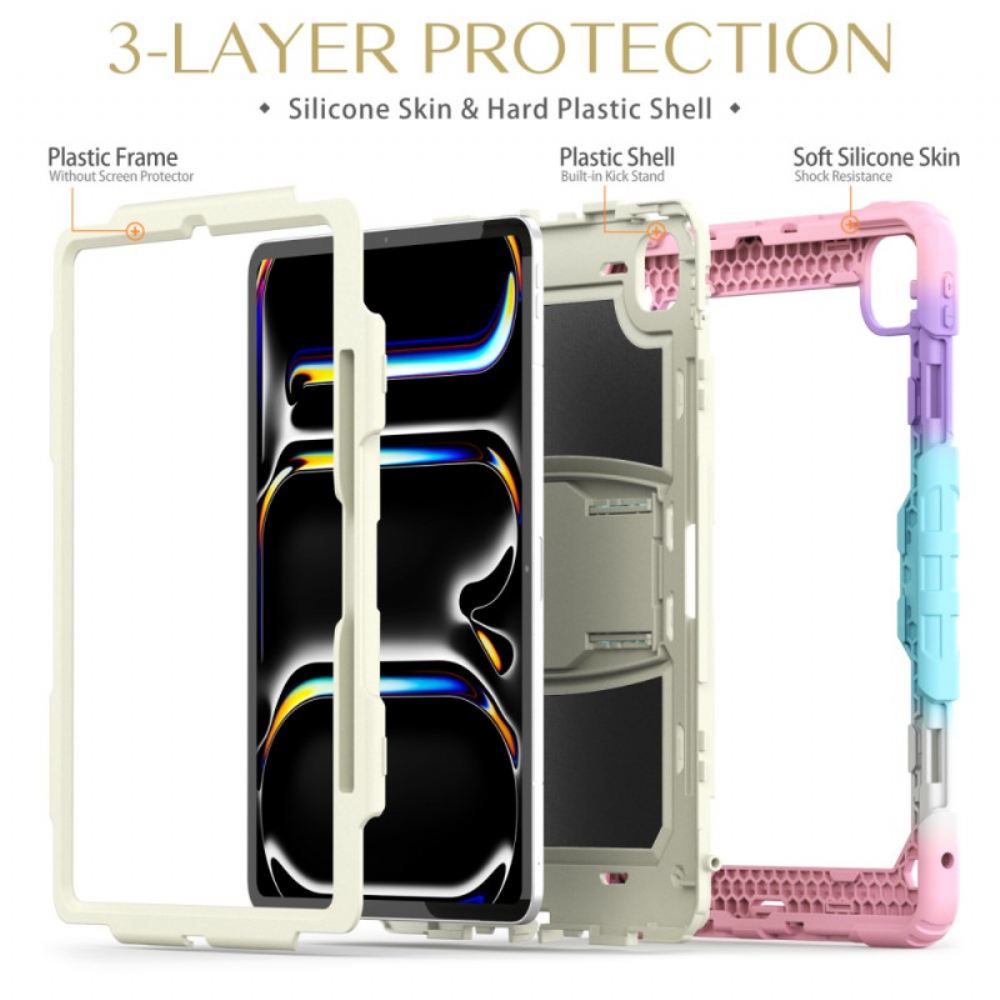 Kryt iPad Pro 13 (2025) Odolné S Držákem Na Pero A Ramenním Popruhem