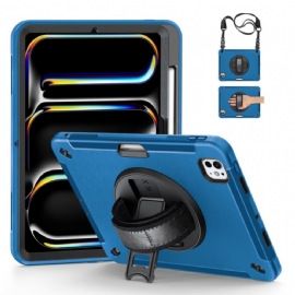 Kryt iPad Pro 13 (2025) Odolný Držák Na Prsteny A Ramenní Popruh