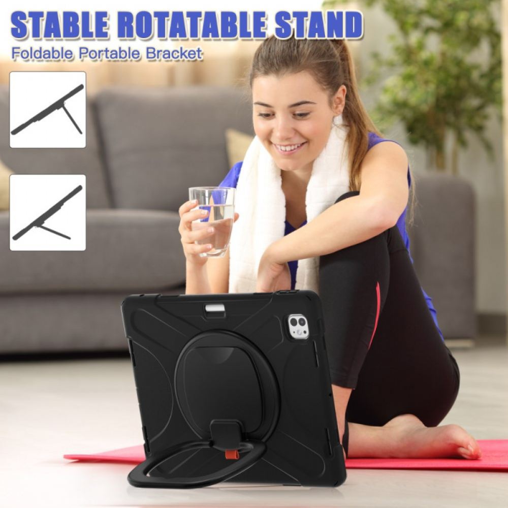 Kryt iPad Pro 13 (2025) Otočný Stojan A Rukojeť