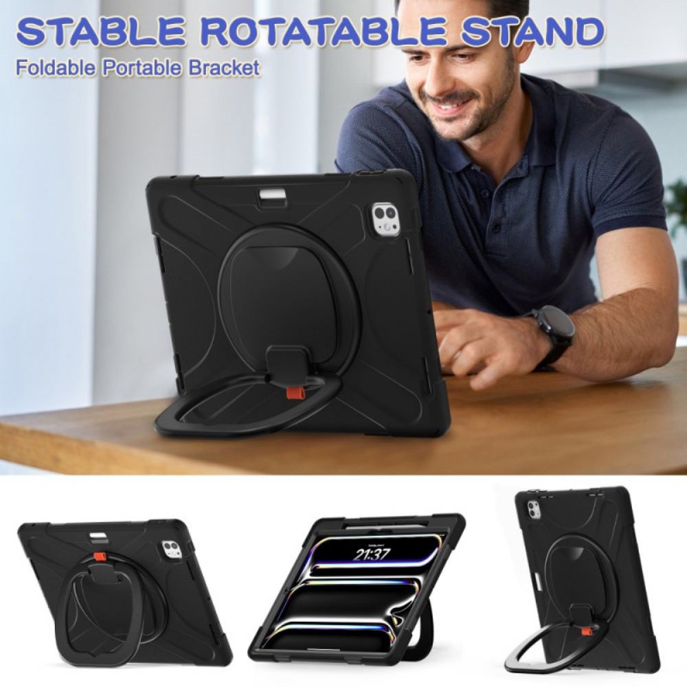 Kryt iPad Pro 13 (2025) Otočný Stojan A Rukojeť