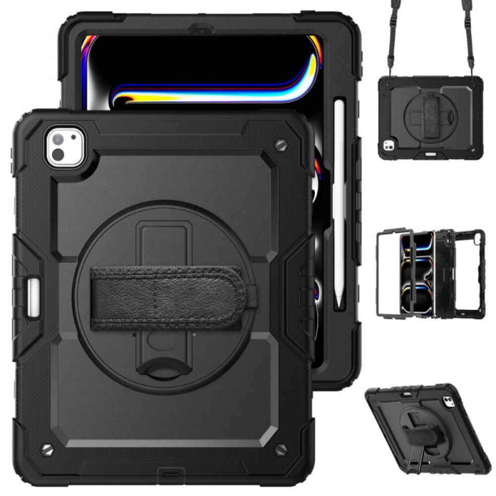 Kryt iPad Pro 13 (2025) Robustní S Ochranou Obrazovky A Ramenním Popruhem