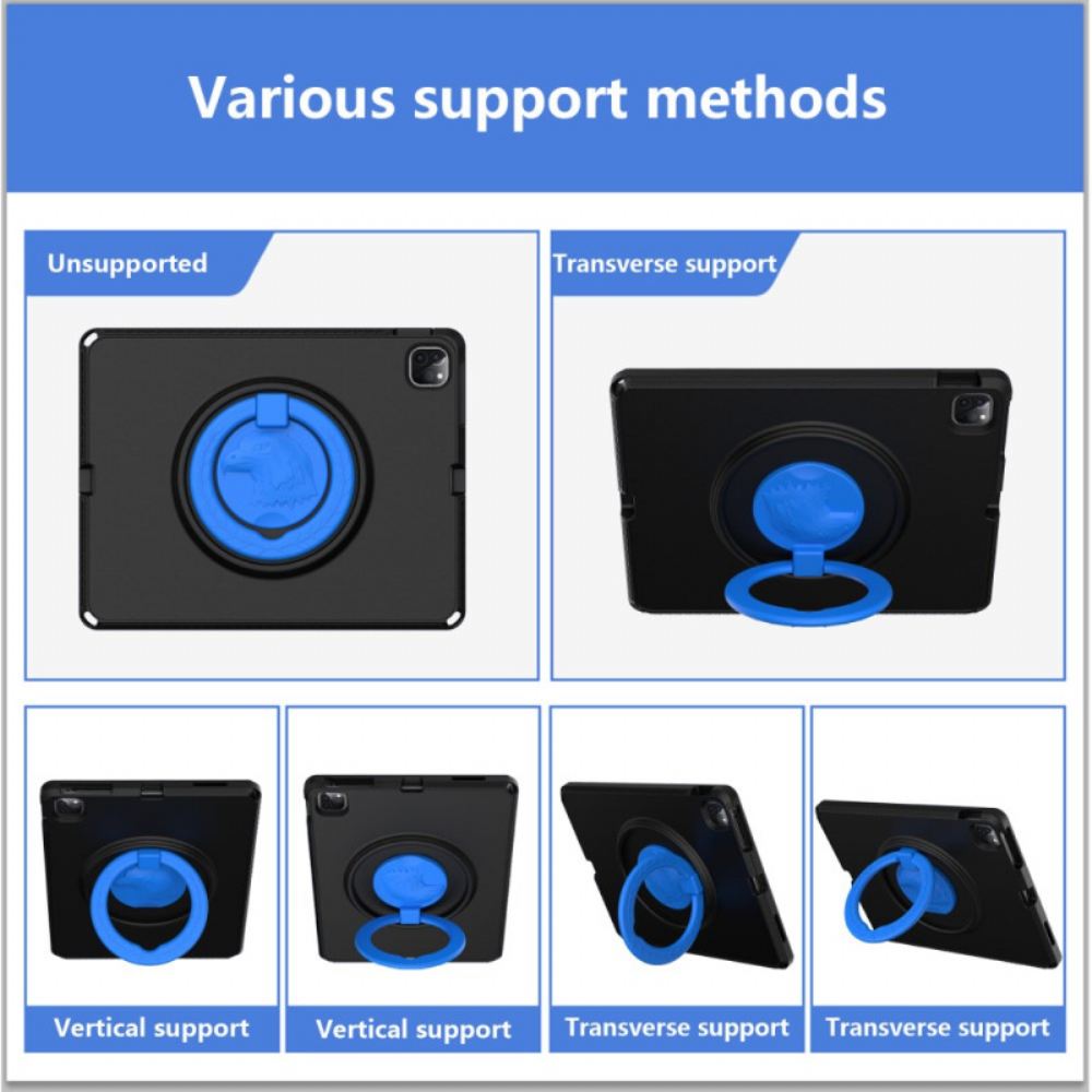 Kryt Na iPad Pro 13 (2025) Eva S Ramenním Popruhem A Ochrannou Fólií