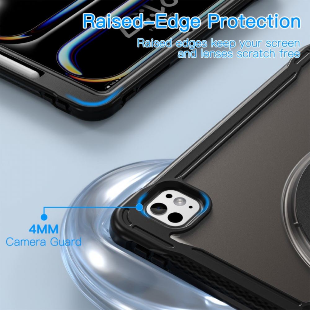 Kryt Na iPad Pro 13 (2025) Průsvitné Se Stojánkem