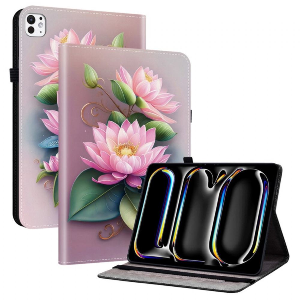 Pouzdro iPad Pro 13 (2025) Lotosový Vzor