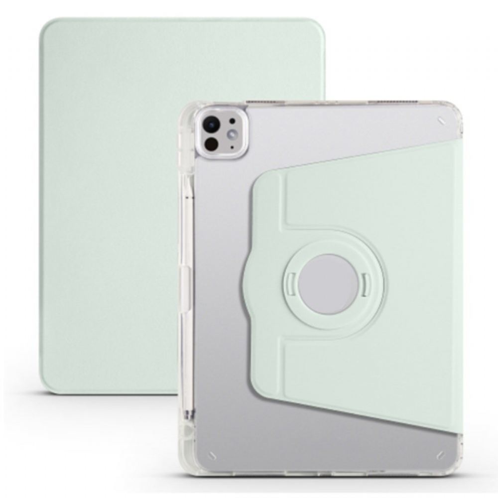 Pouzdro iPad Pro 13 (2025) Otočný Stojánek A Odnímatelná Průhledná Zadní Strana
