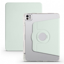 Pouzdro iPad Pro 13 (2025) Otočný Stojánek A Odnímatelná Průhledná Zadní Strana