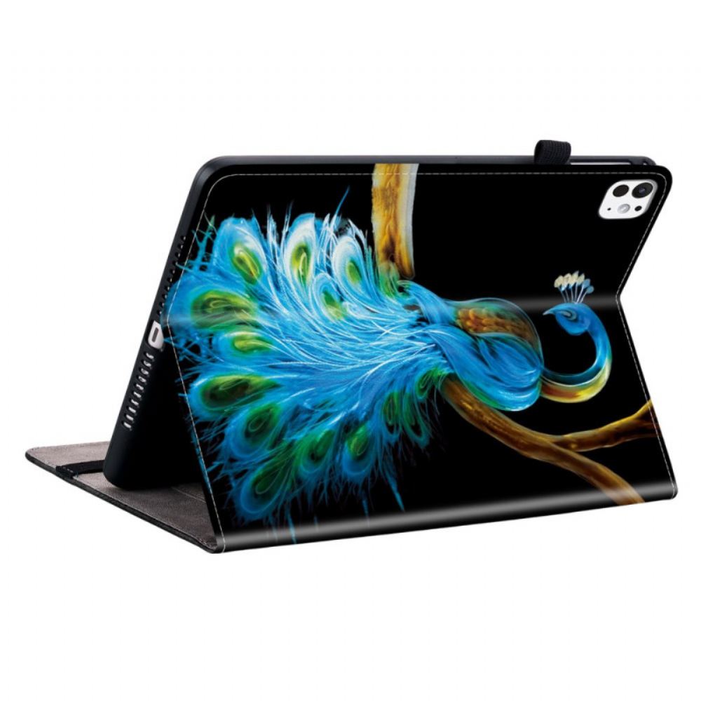 Pouzdro iPad Pro 13 (2025) Páví Vzor