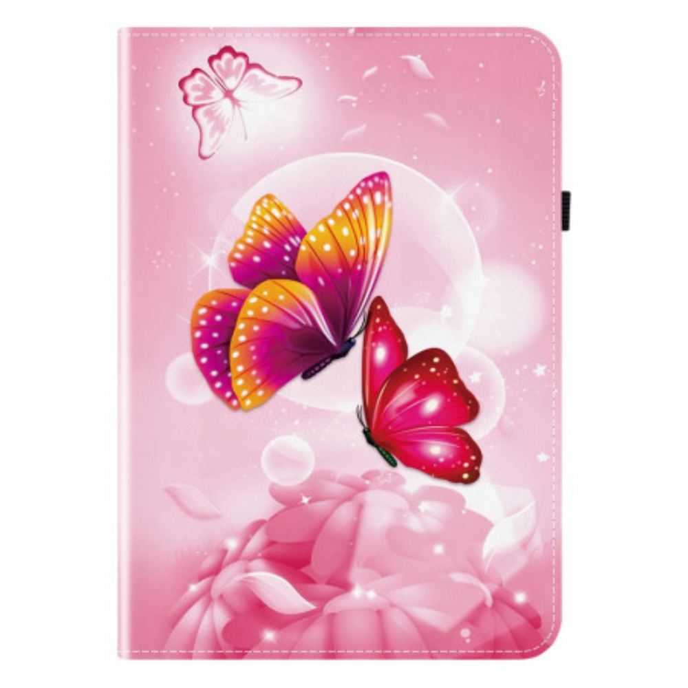 Pouzdro iPad Pro 13 (2025) Růžoví Motýli