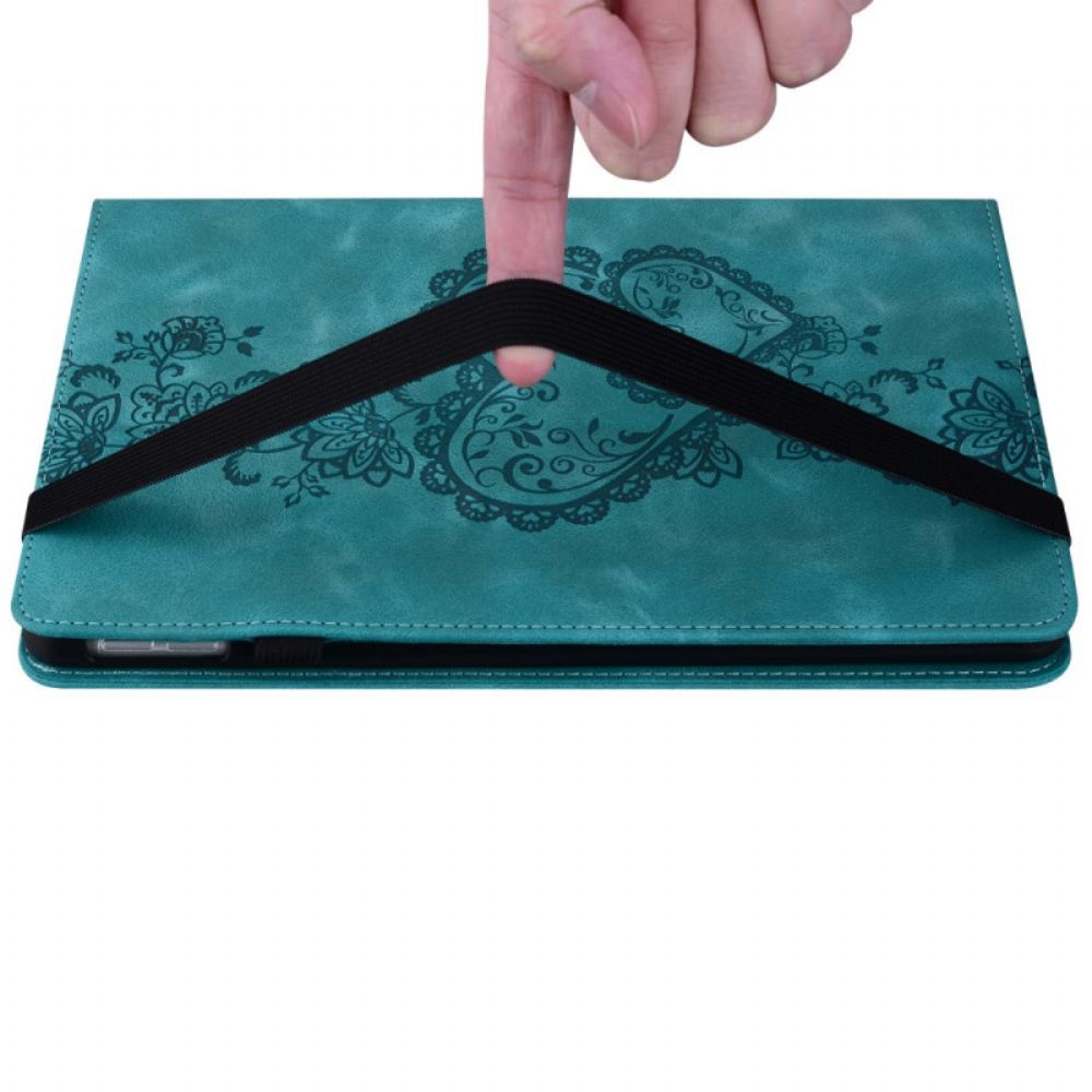 Pouzdro iPad Pro 13 (2025) Semišový Efekt Se Srdíčky