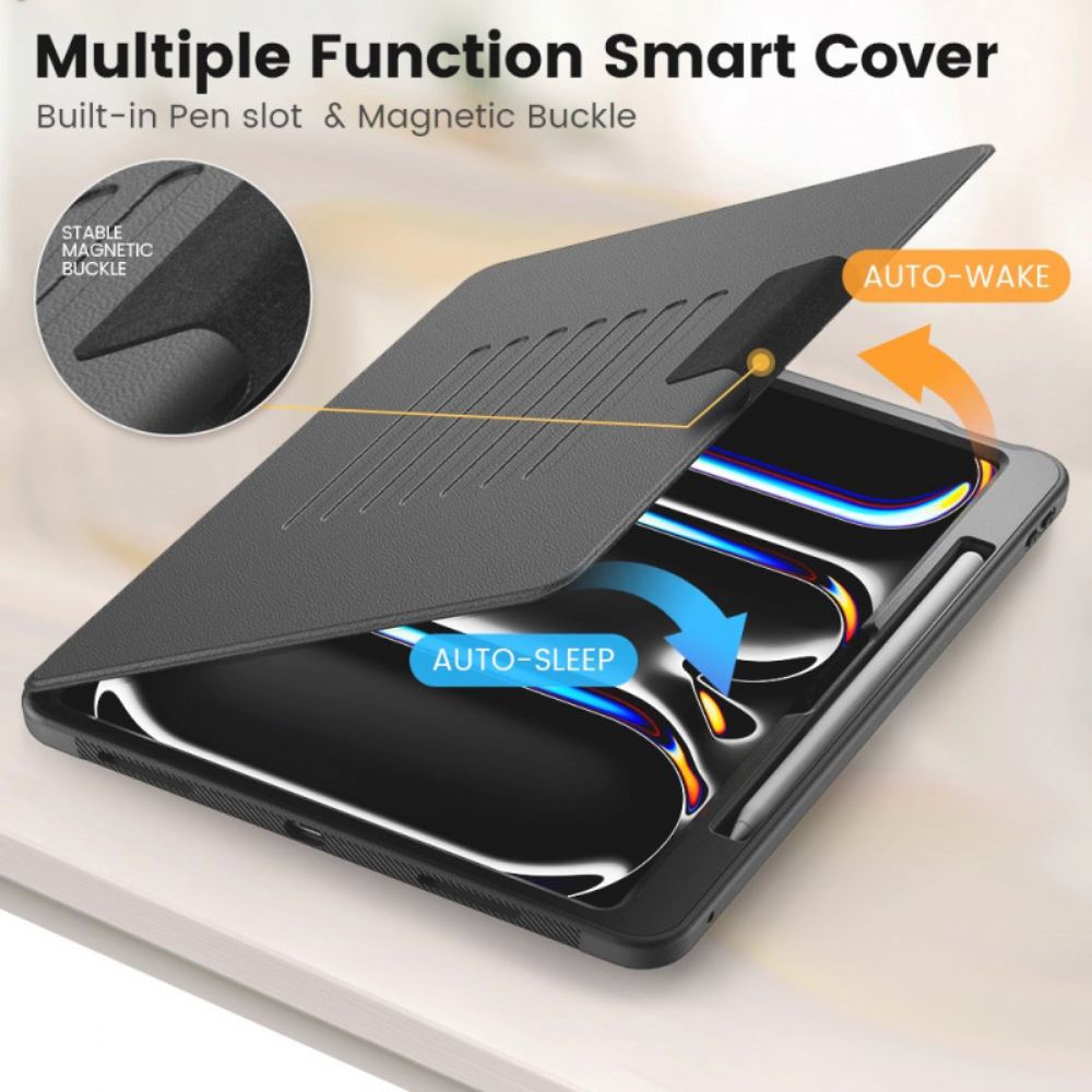 Pouzdro Na iPad Pro 13 (2025) Držák Na Karty A Magnetický Držák