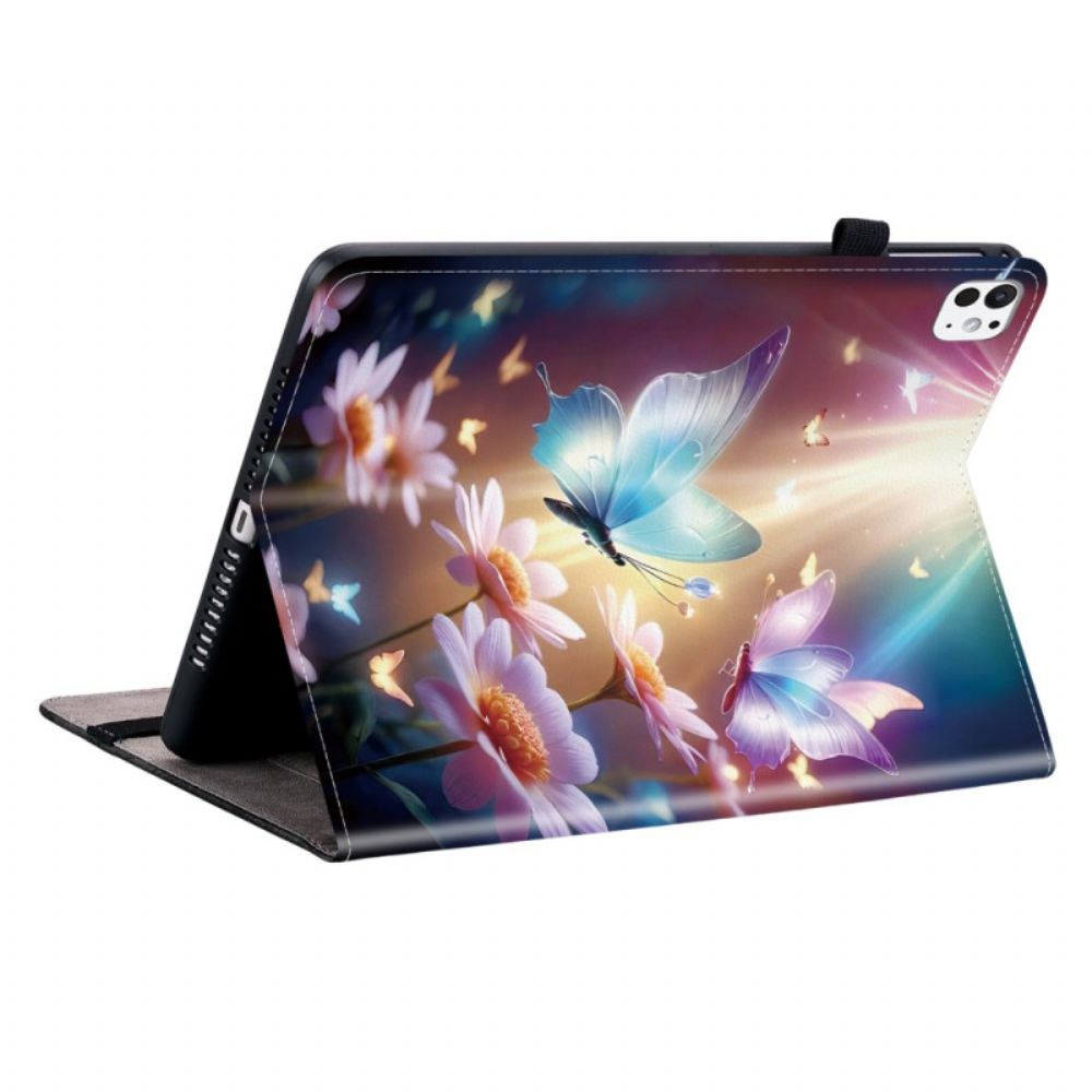 Pouzdro Na iPad Pro 13 (2025) Svítící Motýli