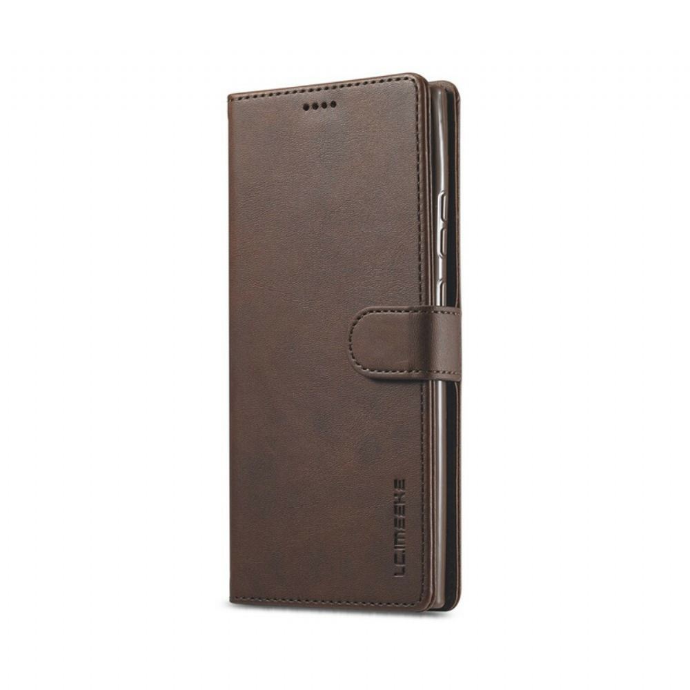 Kožené Pouzdro Na Samsung Galaxy Note 20 Kožený Efekt Lc.imeeke