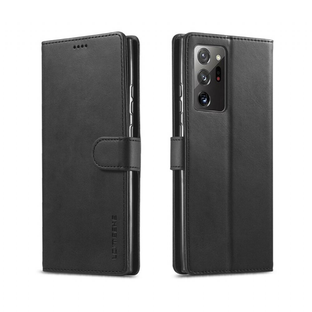 Kožené Pouzdro Na Samsung Galaxy Note 20 Kožený Efekt Lc.imeeke