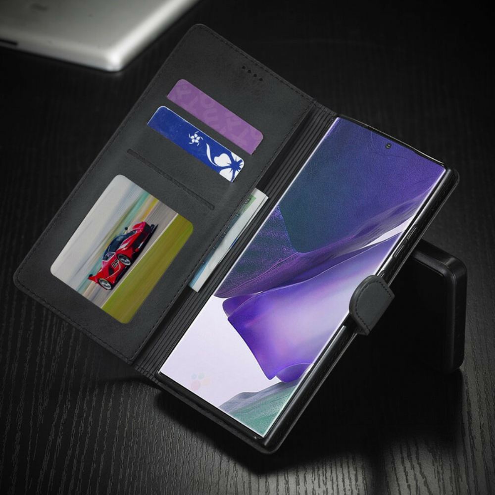 Kožené Pouzdro Na Samsung Galaxy Note 20 Kožený Efekt Lc.imeeke