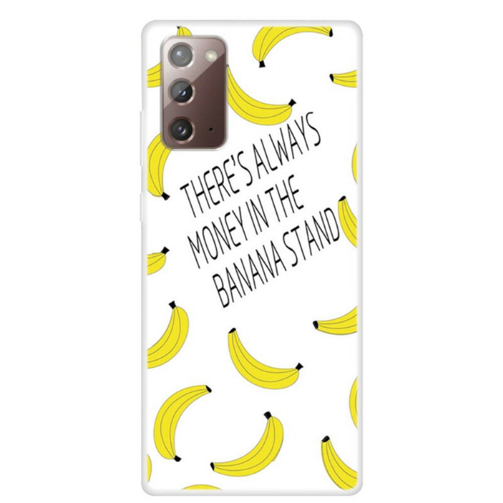 Kryt Na Samsung Galaxy Note 20 Transparentní Banánové Peníze