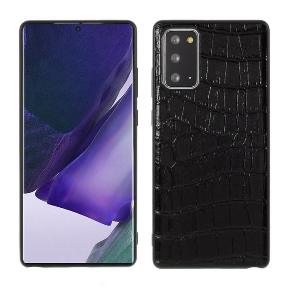 Kryty Na Mobil Na Samsung Galaxy Note 20 Pravá Krokodýlí Textura Kůže