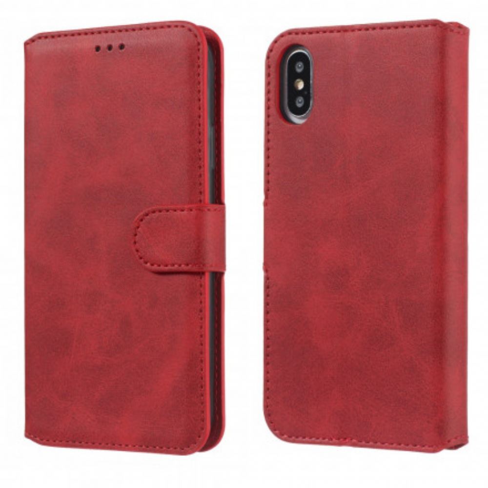 Flipové Pouzdro Na iPhone X / XS Jednobarevná
