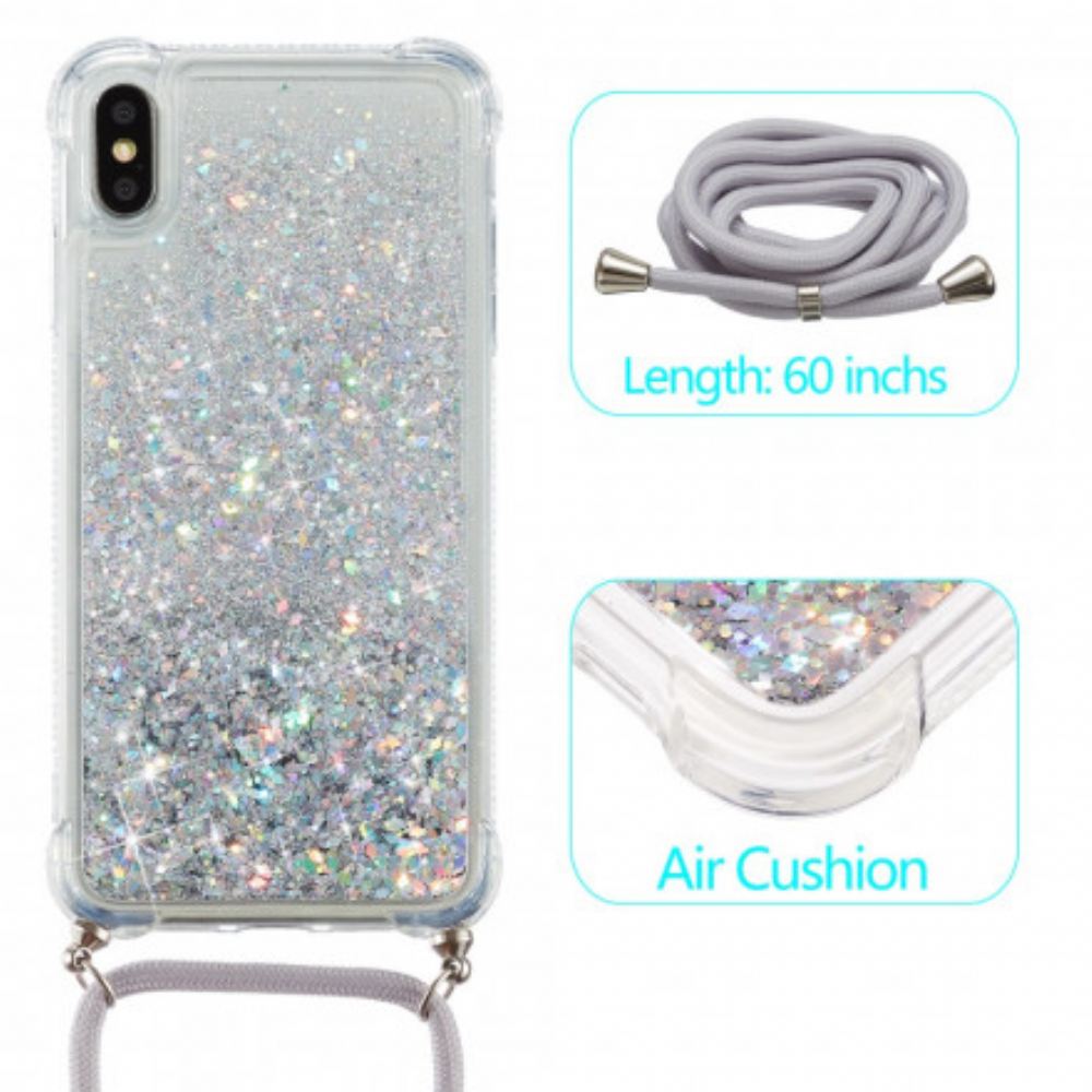 Kryt Na iPhone X / XS Flitry A Šňůra