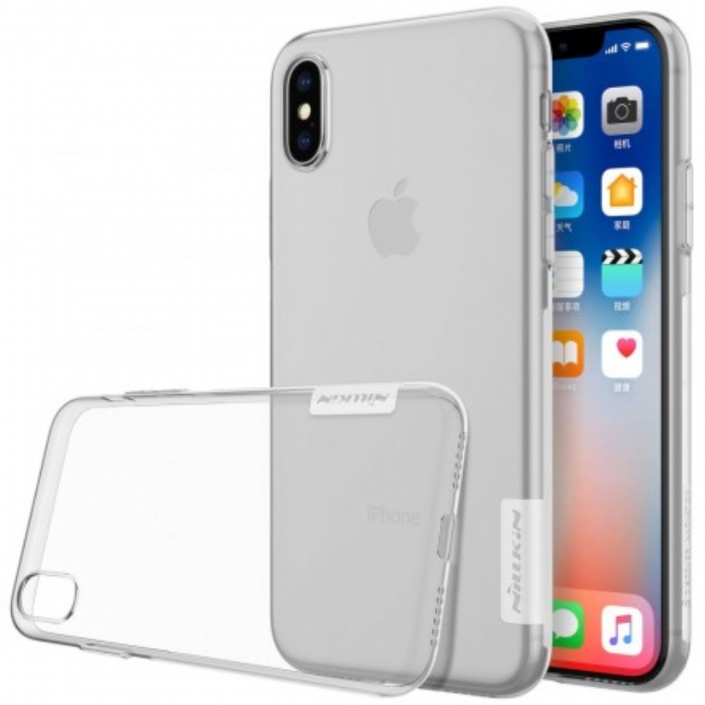 Kryt Na iPhone X / XS Průhledný Nillkin