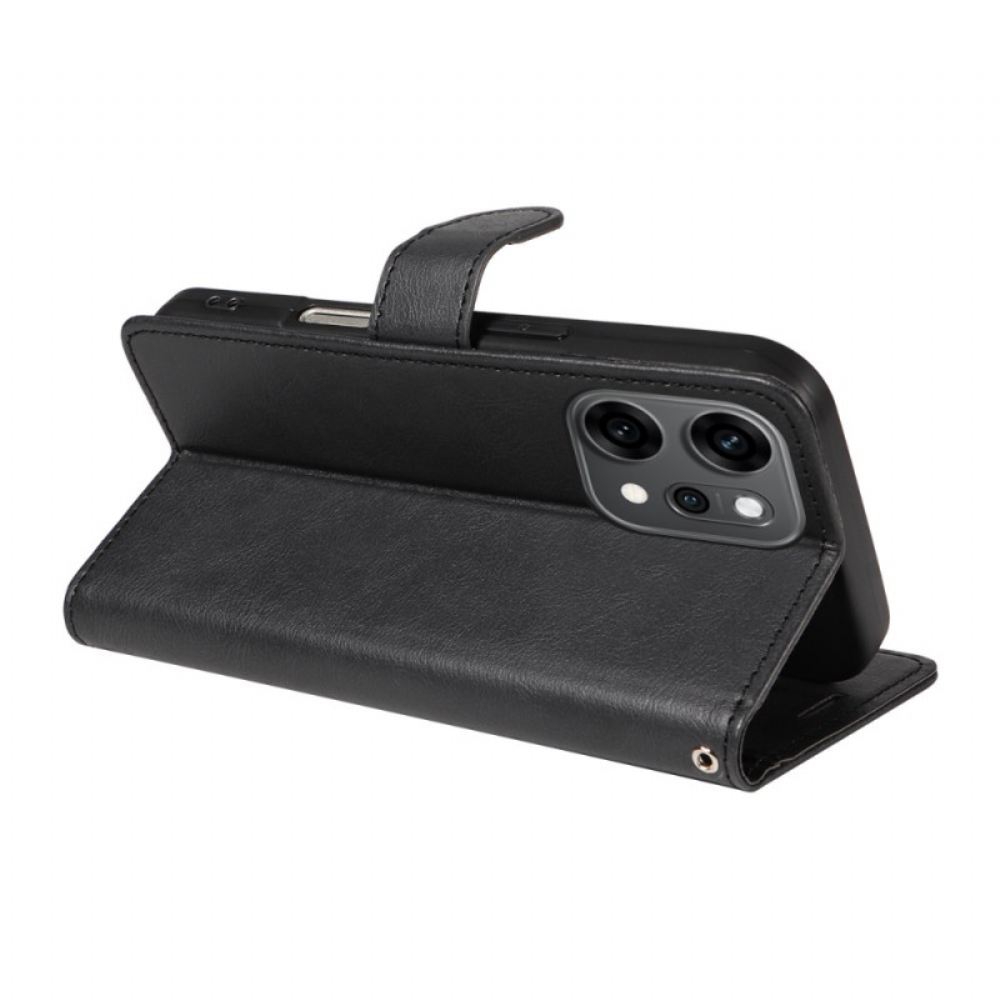 Kožený Kryt Na Oppo Reno 14 Pro 5g Jednoduchá Umělá Kůže