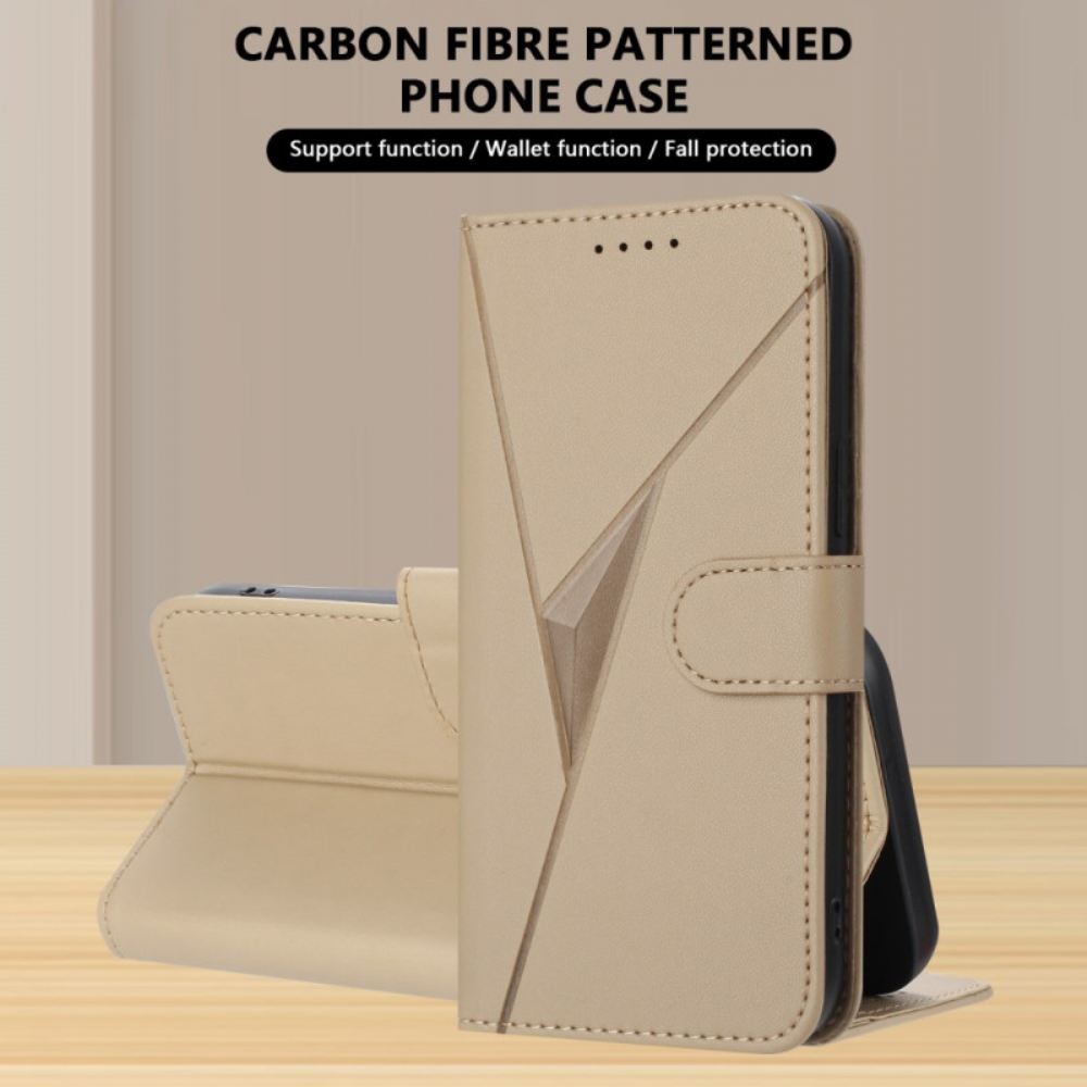 Kožený Kryt Na Oppo Reno 14 Pro 5g Trojúhelníkový Vzor