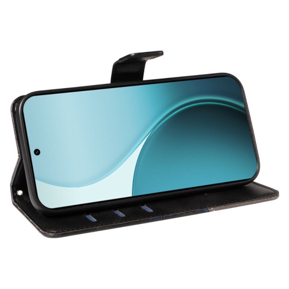 Kožený Kryt Oppo Reno 14 Pro 5g Geometrický Vzor