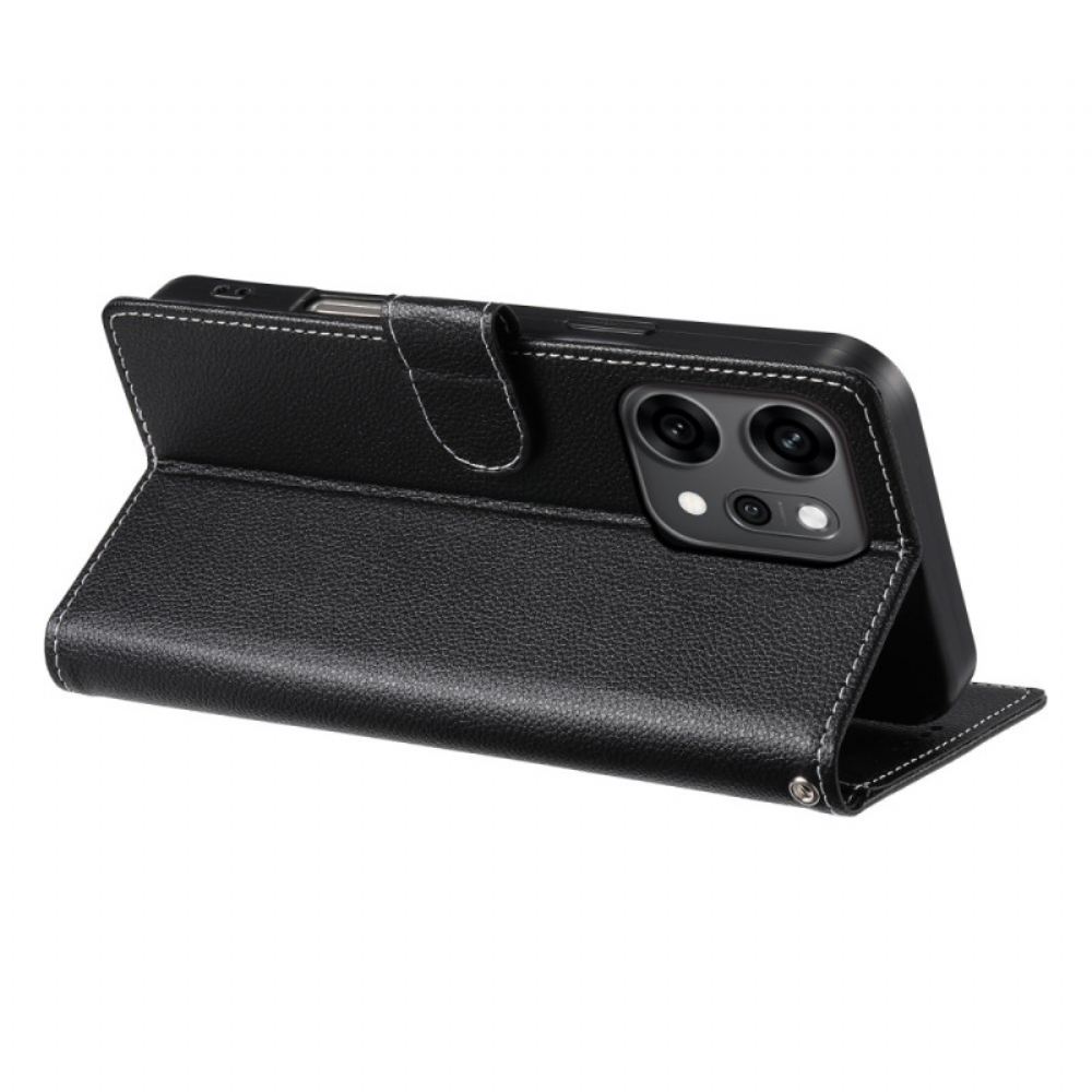 Kožený Kryt Oppo Reno 14 Pro 5g Jednoduchý Kožený Efekt